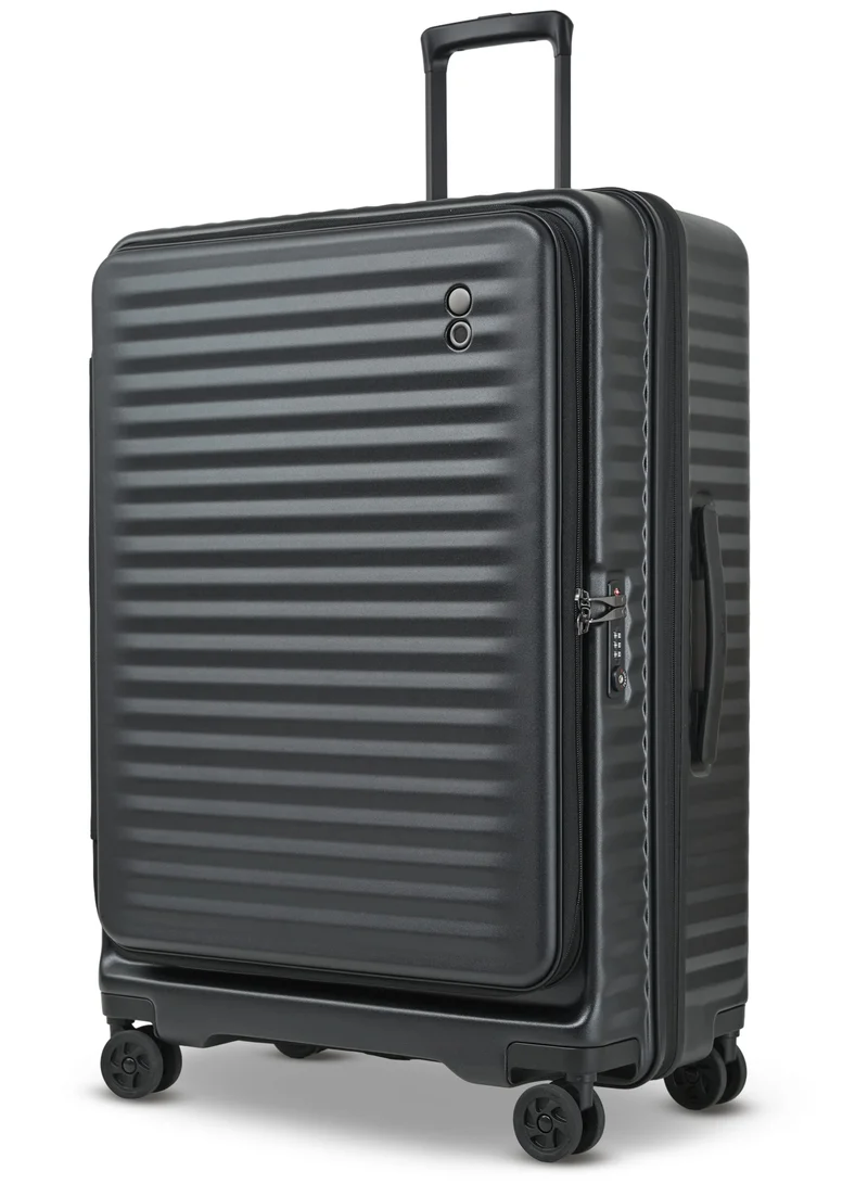 Echolac  Celestra 75 Cm Front Opening 4-Double Wheeled Check-In Luggage Trolley - Black  | Best Price UAE